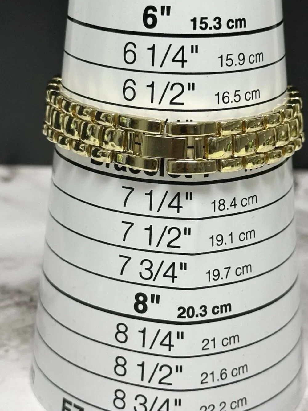 3/$30 L & Co Watch Women Gold Tone Round Dial Crystal Bezel New Battery 7.25